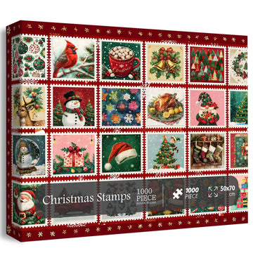 Stamps natalizio puzzle puzzle 1000 pezzi